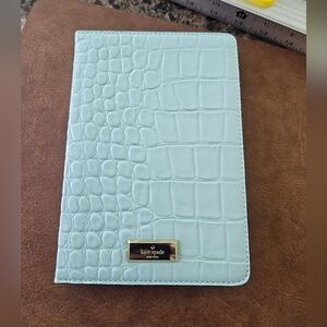 kate spade Light Aqua Croc-Embossed Tablet Case